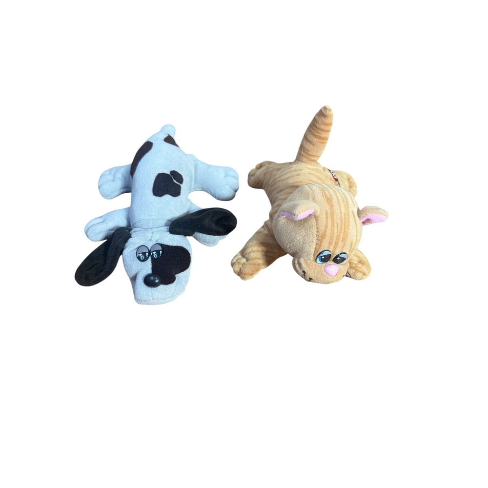 Vintage Pound Puppies Plush Dog and  pound Purries Cat retro toy